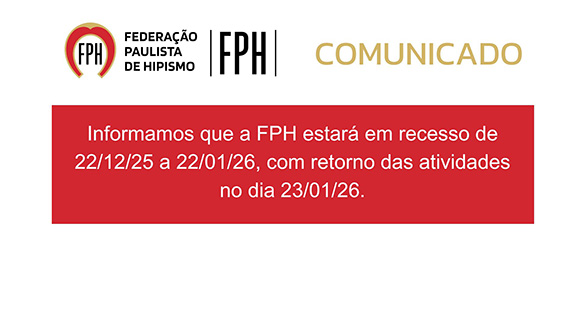 Recesso FPH - 22/12 a 22/01