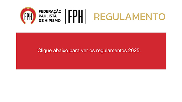 Regulamentos FPH 2025