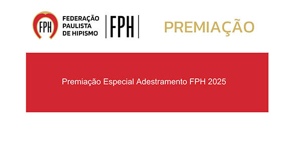 Premiação Especial Adestramento FPH 2025