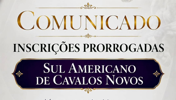 Inscrições prorrogadas até 16/7